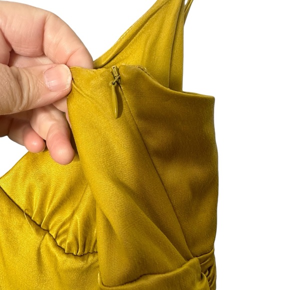 NBD Saanvi Gown Slip Dress in Vibrant Mustard Yellow Size Large - Picture 10 of 12